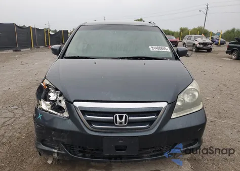 2005 Honda Odyssey Ex из США, поврежденный, VIN 5FNRL384X5B414774